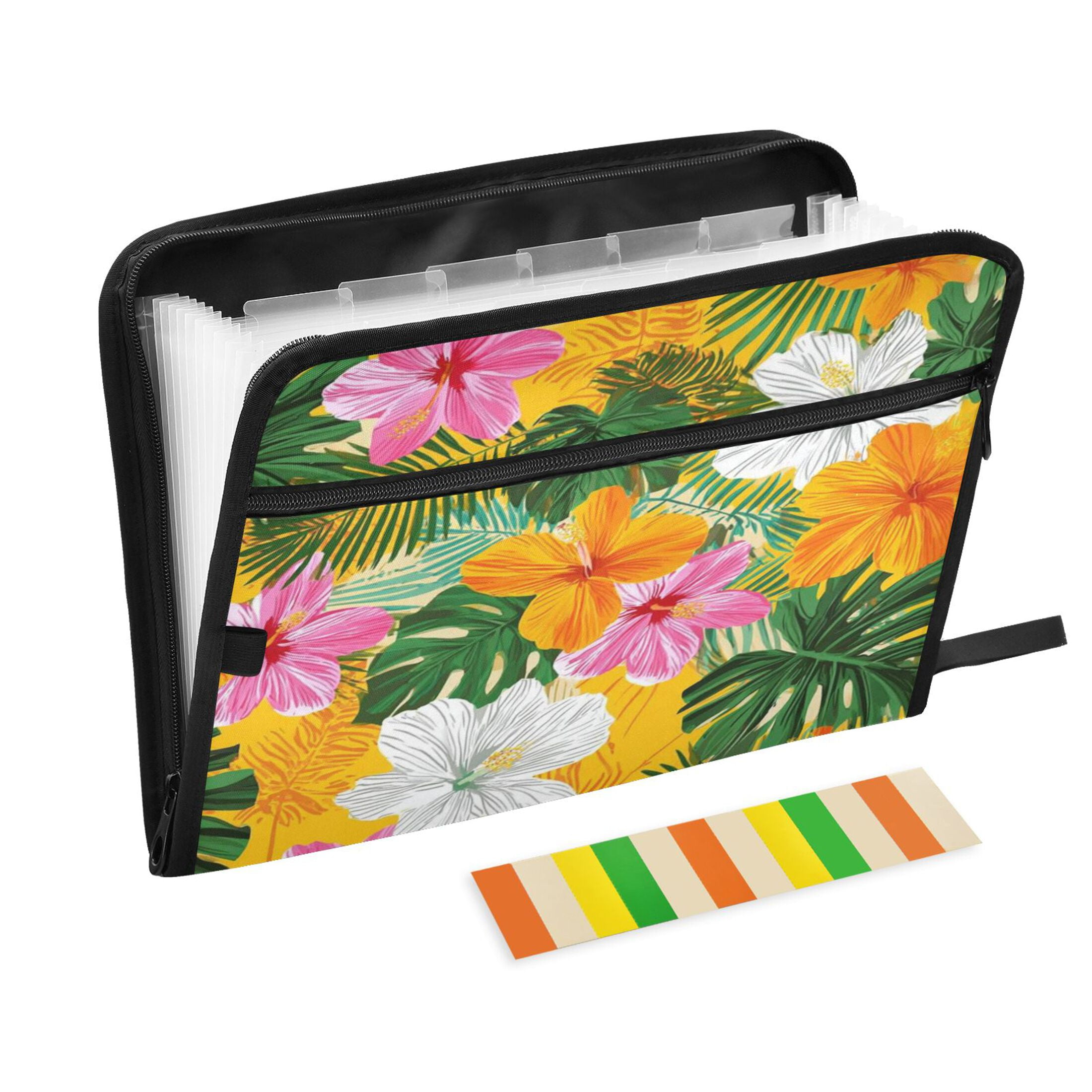 Expandable Folder with Colored Tabs, Desktop Folding Folder for ...