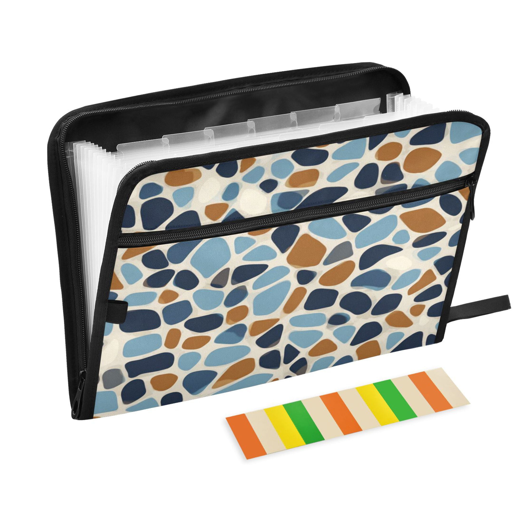 Expandable Folder with Colored Tabs, Desktop Folding Folder for ...