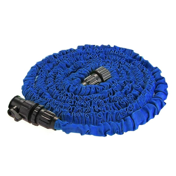 Expandable Garden Hose 25 feet Blue Lightweight Heavy Duty Flexible Water Hose