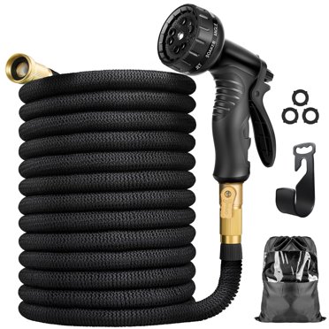 Expandable Garden Hose With Spray Nozzle - Flexible, Lightweight, Choose 25, 50, 75, Or 100FT Length 6 thumbnail image