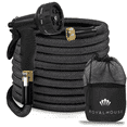 thumbnail image 1 of Expandable Garden Hose – 50 FT - with Multi-Pattern Spray Nozzle – Durable, Flexible, Multipurpose (Black), 1 of 7