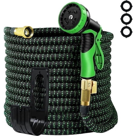 Expandable Garden Hose 50ft Lightweight Flexible Water Hoses Green