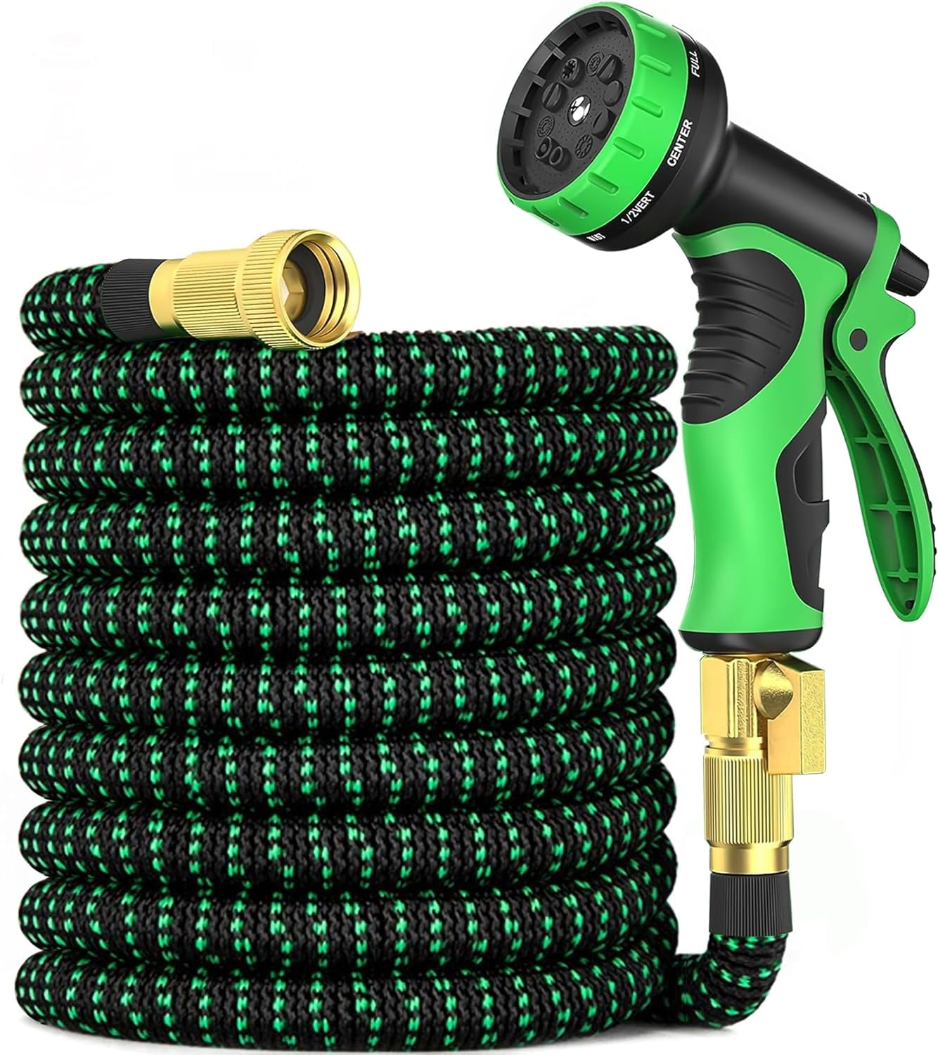 Expandable Garden Hose 75 ft with 10 Function Nozzle Sprayer