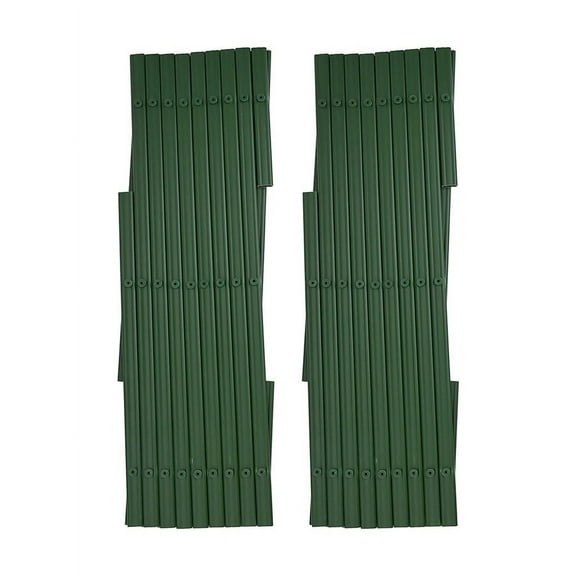 Expandable Garden Trellis PVC Plant Support Wall Panel Climbing Frame,For Roses Vines Clematis Outdoor Growing Support,Green 1.8m 30Cm(2pcs)