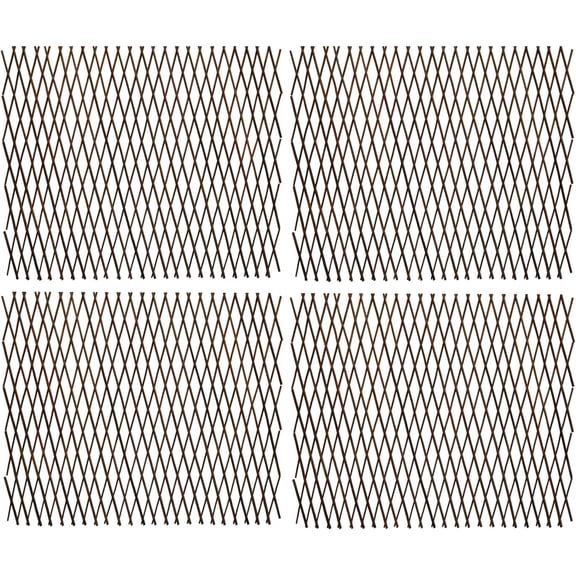 Expandable Garden Trellis Plant Support Willow Lattice Fence Panel for Climbing Plants Vine Ivy Rose Cucumbers Clematis 36X92 Inch