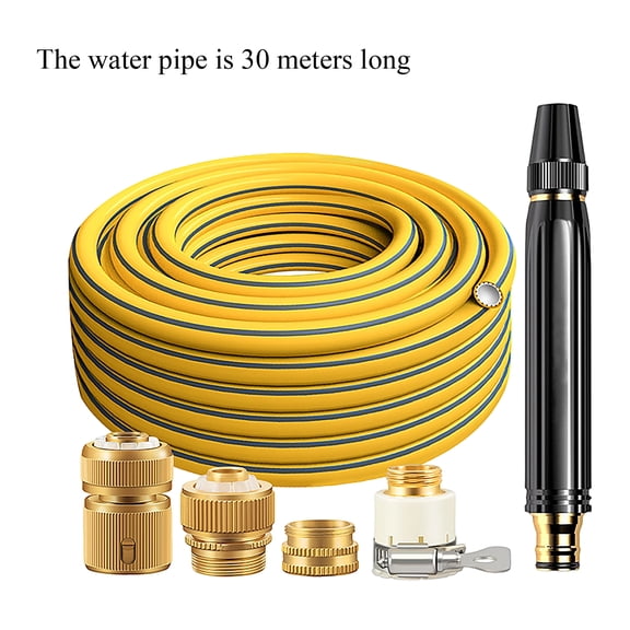 Expandable Garden Water Hose Spray Nozzle Kit,Multi Function Flexible Water Pipe Set,Outdoor Yard Car Washing Maintenance Accessory,Backyard Daily Irrigation Cleaning Layout Supply