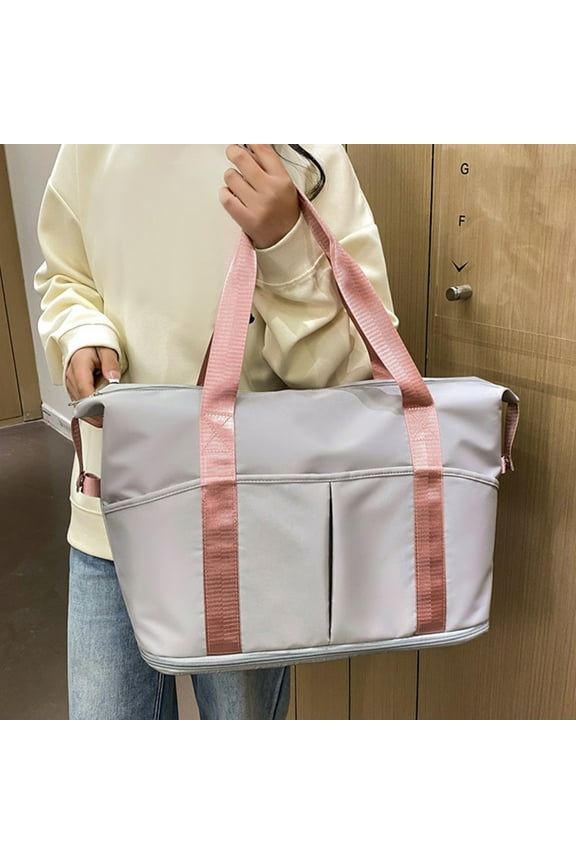 Expandable Gym Bag, Duffle Bag for Sports and Weekend Travel, Large Capacity Tote for Men Women, Travel Duffel, Sports Equipment Bag