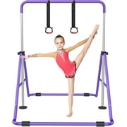 Expandable Gymnastics Bars,Adjustable Height Gymnastic Horizontal Bars,Junior Training Bar Children Folding Training Monkey Bars for Kids