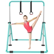 Expandable Gymnastics Bars,Adjustable Height Gymnastic Horizontal Bars,Junior Training Bar Children Folding Training Monkey Bars for Kids
