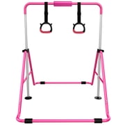 Expandable Gymnastics Bars,Adjustable Height Gymnastic Horizontal Bars,Junior Training Bar Children Folding Training Monkey Bars for Kids