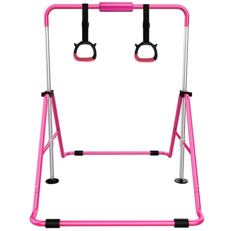 Expandable Gymnastics Bars,Adjustable Height Gymnastic Horizontal Bars,Junior Training Bar Children Folding Training Monkey Bars for Kids