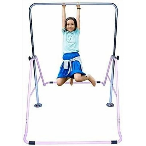 Expandable Gymnastics Horizontal Kip Bar - Junior Adjustable Height Training Bar - Folding Child Gym: Monkey Bars, Climbing Tower, Balance Bar - Sport & Recreation