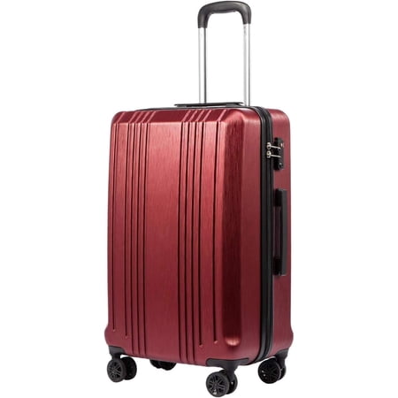 Expandable Hardshell Spinner Suitcase with TSA Lock, 28-Inch, Wine Red