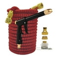Expandable High Pressure Garden Hose Flexible House Outdoor Watering Pipe Gun Set Car Wash