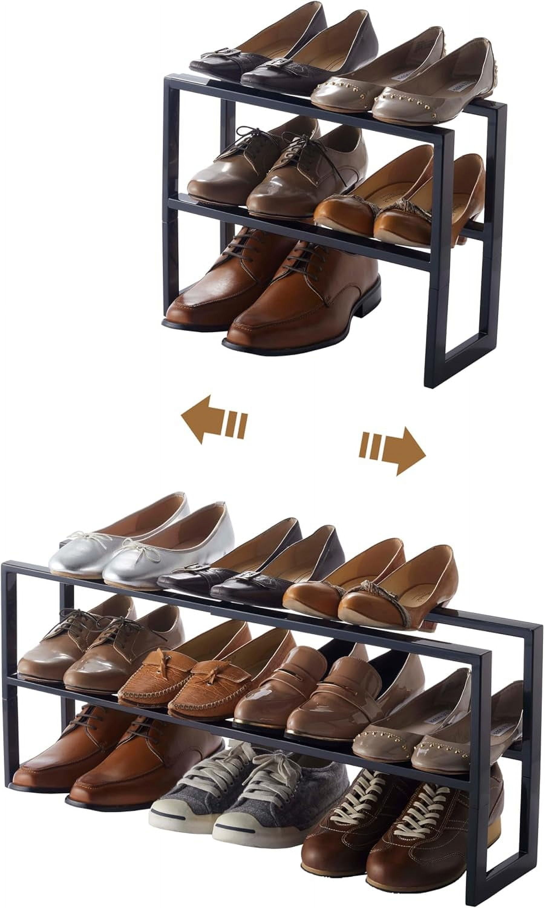 Expandable Home Adjustable, Small | Steel | Shoe Rack, Single, Black ...