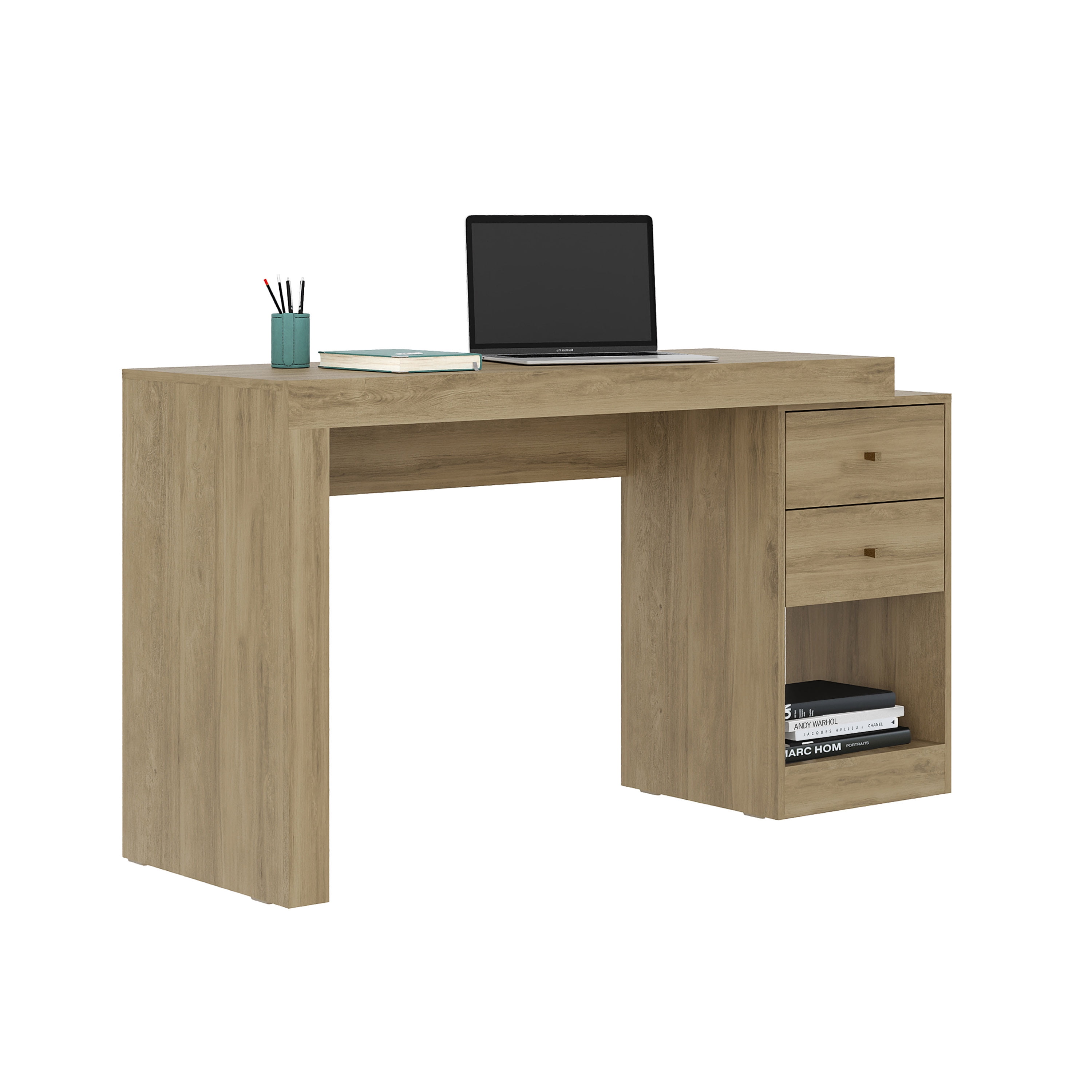 Expandable Home Office Desk, Pine