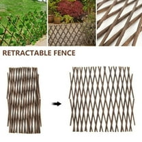 Expandable Lattice Fence Willow Trellis Panel Plant Support，Garden Lattice for Climbing Plants Outdoor(1)