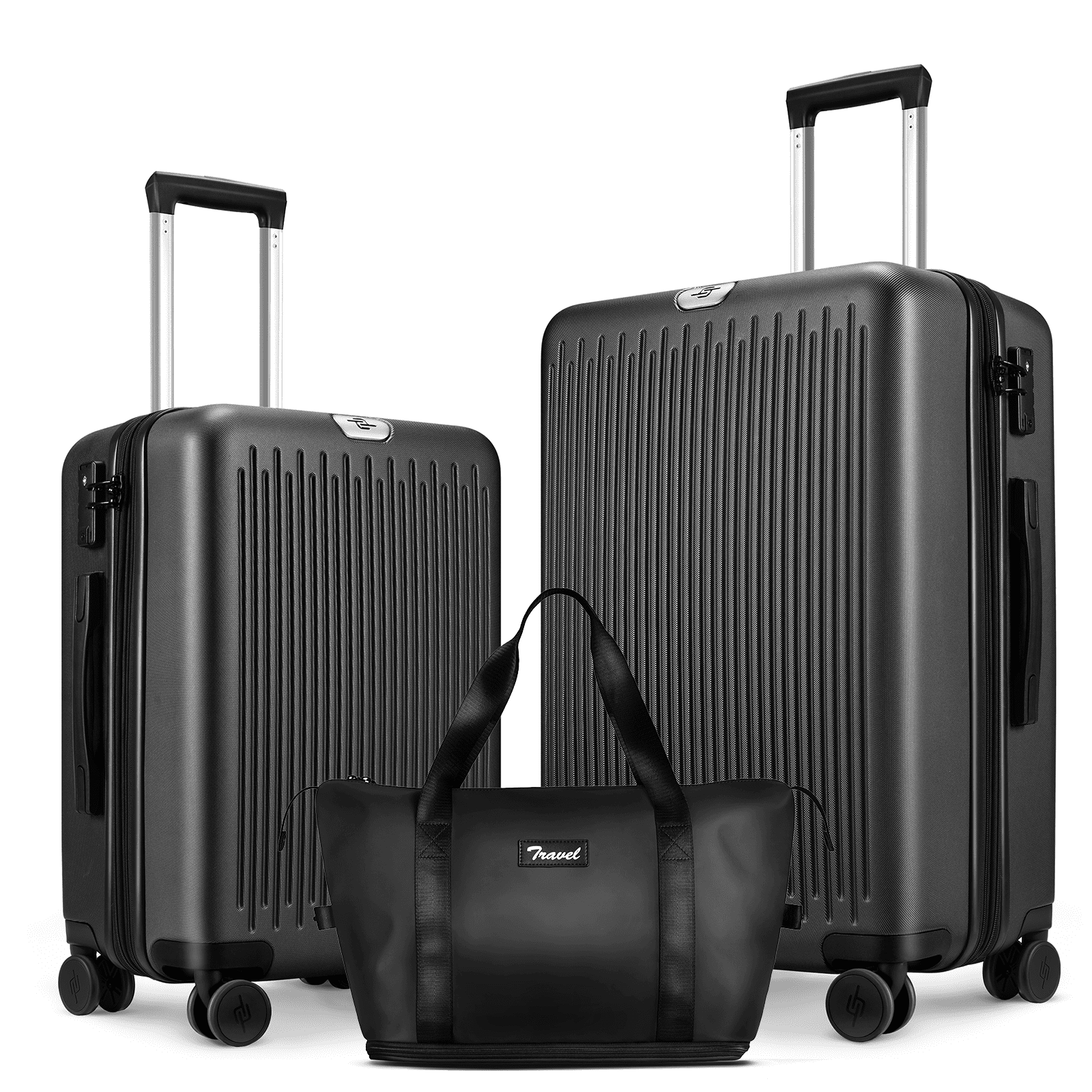 Expandable Luggage 2 Piece Sets (20"&24") Suitcase Set with Expandable