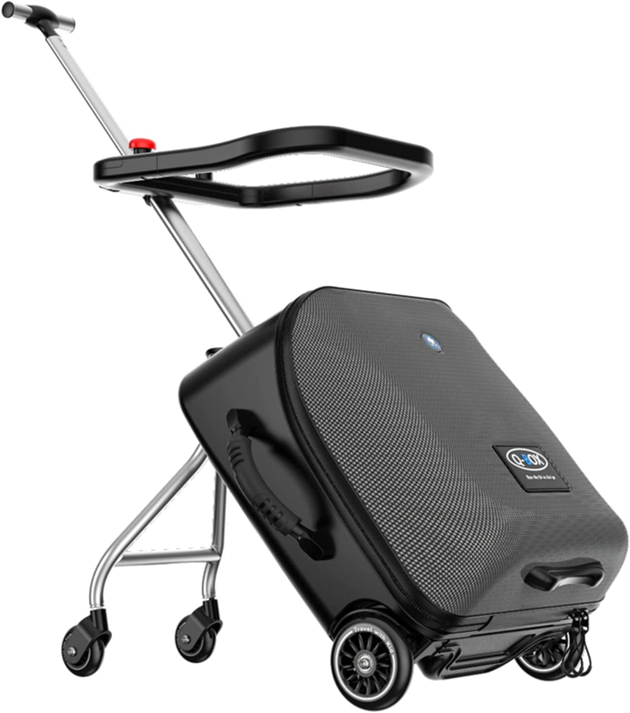 Expandable Luggage with Spinner Wheels,Large Suitcases with Child Seat