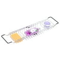 thumbnail image 1 of Expandable Metal Bathtub Caddy With, Rubber Handles, 1 of 6