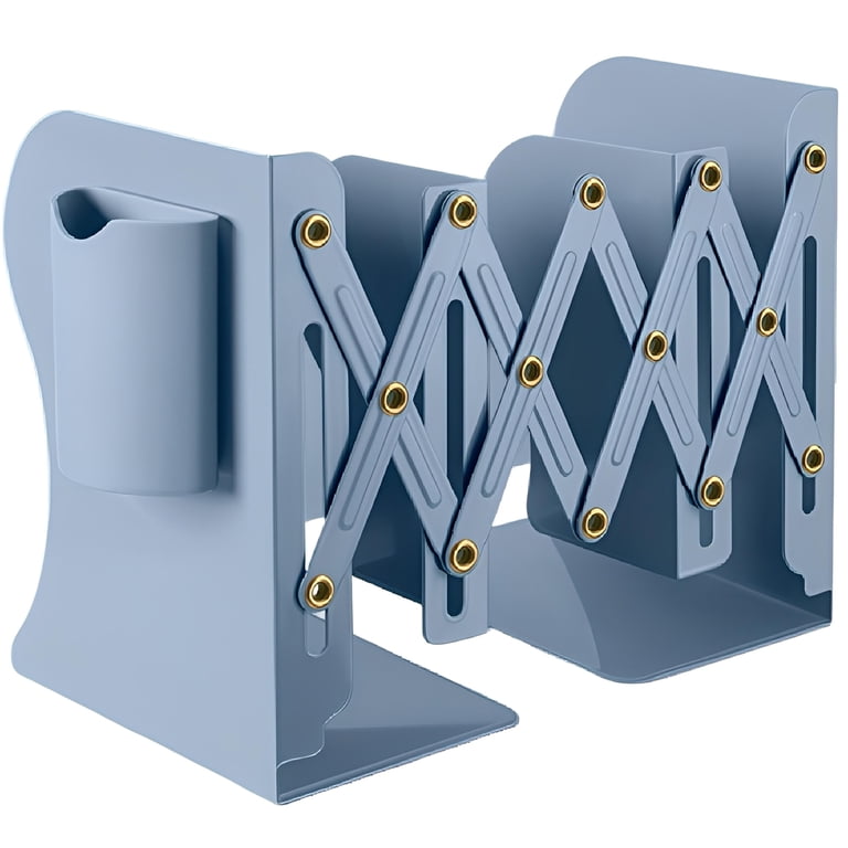 Bibliotheque Livre Adjustable Metal Bookends - Expandable Book Stopper ...