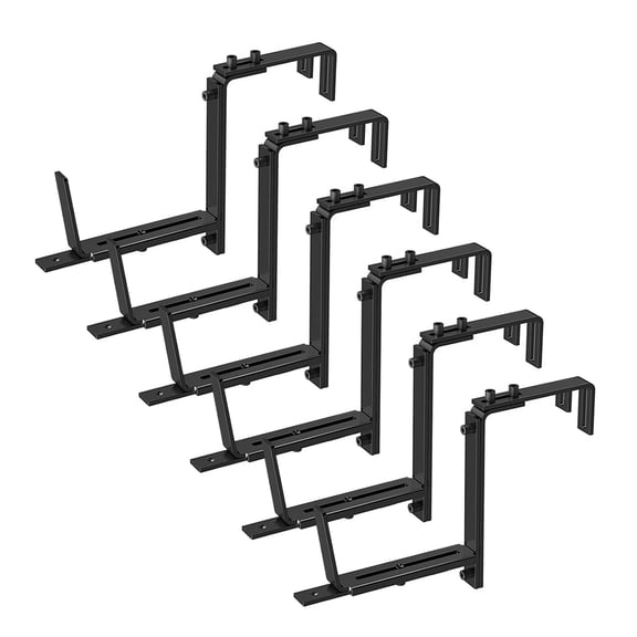 Expandable Metal Brackets set Outdoor Window Planter Mounting Brackets Upgrades Window Sill Planter Support set 4/6pcs