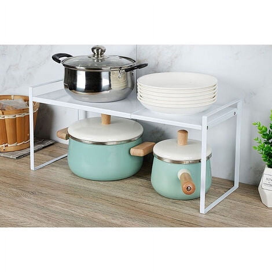 18cm Rack Expandable Metal Closet Organizer Spice Racks for Kitchen Storage Save ...