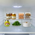 thumbnail image 1 of Expandable Metal Storage Shelf Rack, Rustproof Kitchen Cabinet Organizer, Chrome Set of 4, 1 of 7