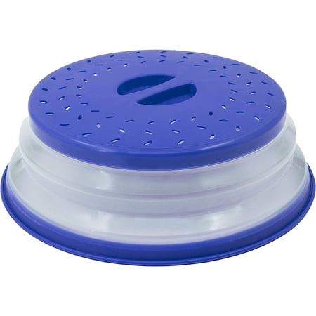 Expandable Microwave Bowl and Dish Cover (BLUE)