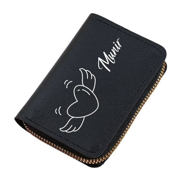 Expandable Multi Slot PU Card Wallet Portable Solid Color Pocket Organizer