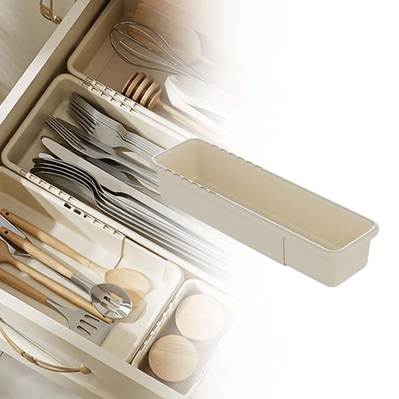 Expandable Organizing Storage for Kitchen Utensils Cutlery and Drawer with Versatile Drawer Organizer for Socks and Underwear