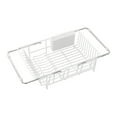 thumbnail image 1 of Expandable Over Sink Dish Drying Rack with Utensil Holder Stainless Steel Adjustable Drainer Basket for Kitchen Organization Storage, 1 of 6