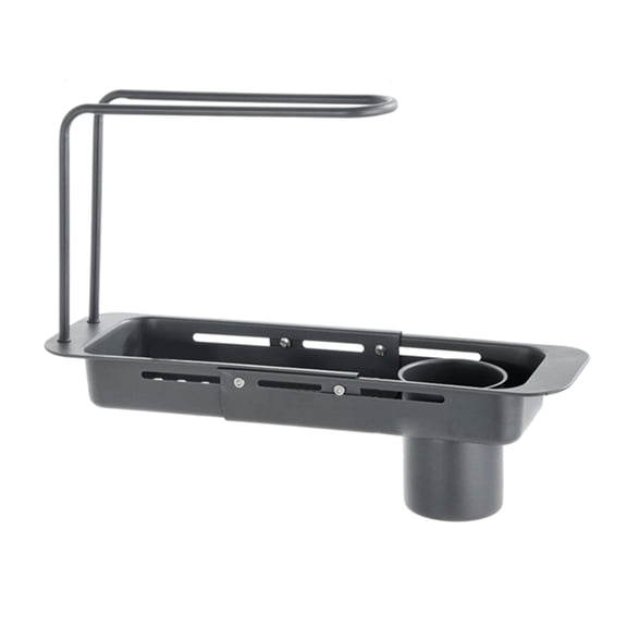 Expandable Over The Sink Shelf Stainless Steel Kitchen Basket with Double Layer Design for Optimal Organization