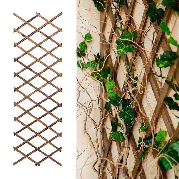 Expandable Plant Climbing Lattices Extensible Pine Fence Plant Support for Climbing Plants
