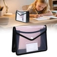 Expandable Plastic File Folder, Thick Transparent Document Bag with ...