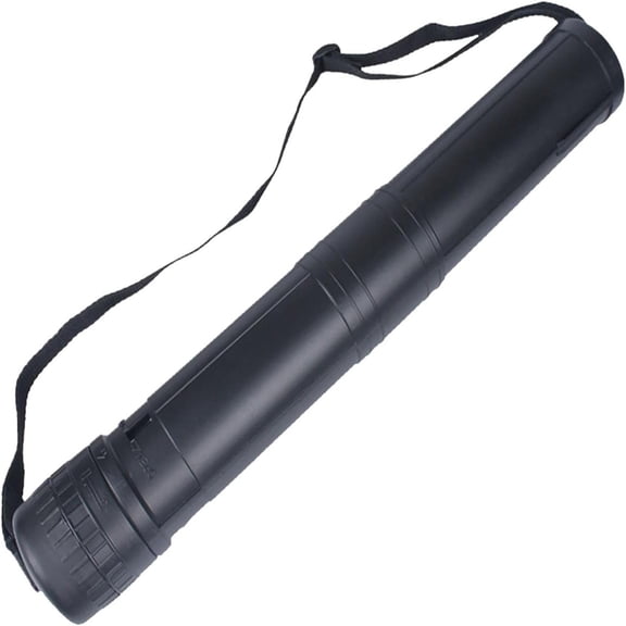 Expandable Poster Tube | Telescoping Document & Art Storage Case with Adjustable Strap | PE Material | Water & Light Resistant | Fits 17.7-28.4 Inch Length | Protects Posters, Blueprints, Artworks