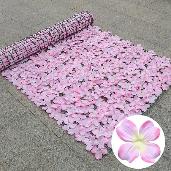 Expandable Privacy Screen with Artificial Flowers & Greenery - UV Resistant Fence Panel for Balcony, Patio & Garden - Decorative Outdoor Privacy Hedge for Backyard, Deck & Apartment