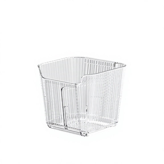 Clear PET Expandable Adjustable Removable Divider BPA-Free Refrigerator Side Door Organizer Bin for Sauces Condiments Snacks