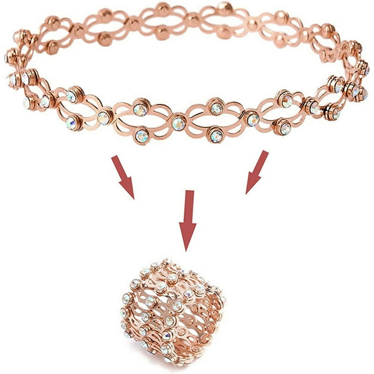 Expandable Ring Bracelet Retractable Ring Bracelet Adjustable Transform Bracelet Ring Folding Retractable Telescopic Ring Bracelet Women Men Jewelry Gift Walmart