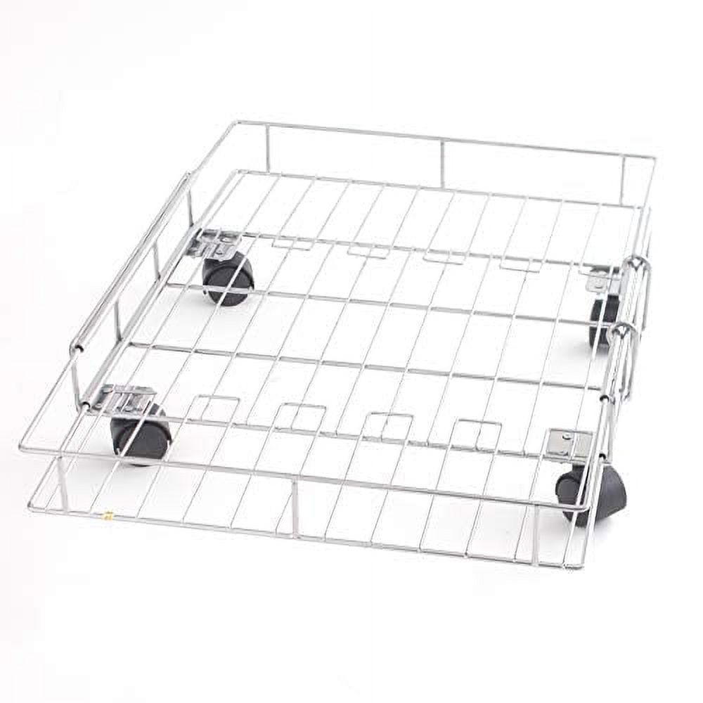 Expandable Rolling Metal Storage Basket Home and Kitchen Storage Solution