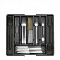 thumbnail image 1 of Expandable Silverware Drawer Organizer, Adjustable Utensil Tray with 8 Compartments, Kitchen Utensil Drawer Organizer, Silverware Holder for Kitchen Flatware, Knives, and Cooking Tools, 1 of 7