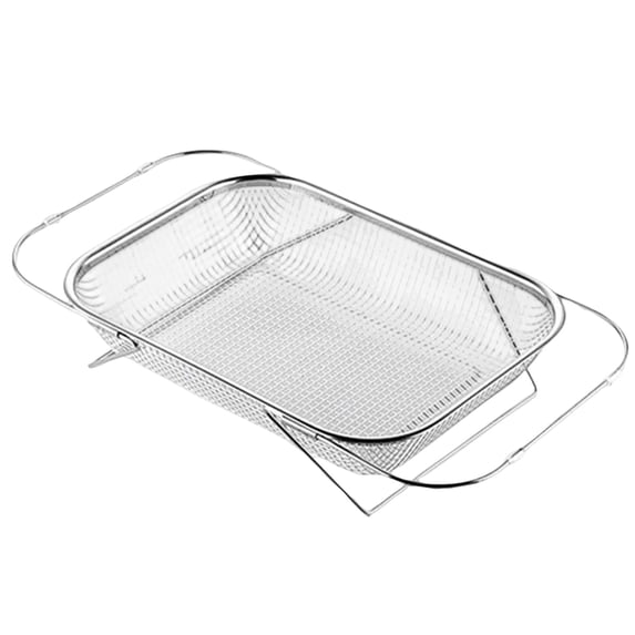 Expandable Sink Strainer Basket, Retractable Stainless Steel Colander, Over the Sink Mesh Drainage Rack, Kitchen Vegetable Fruit Dish Drying Tool