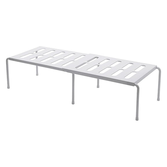 Expandable Stackable Kitchen Cabinet Shelf Organizer for Efficient Kitchen Storage and Organization in Pantry Counter Cupboard and Dishware