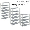 thumbnail image 1 of Expandable Stackable Shoe Rack Shelf 7-Tiers Simple Shoe Storage Organizer For Bedrooms/Doorways/Entryway, 1 of 5