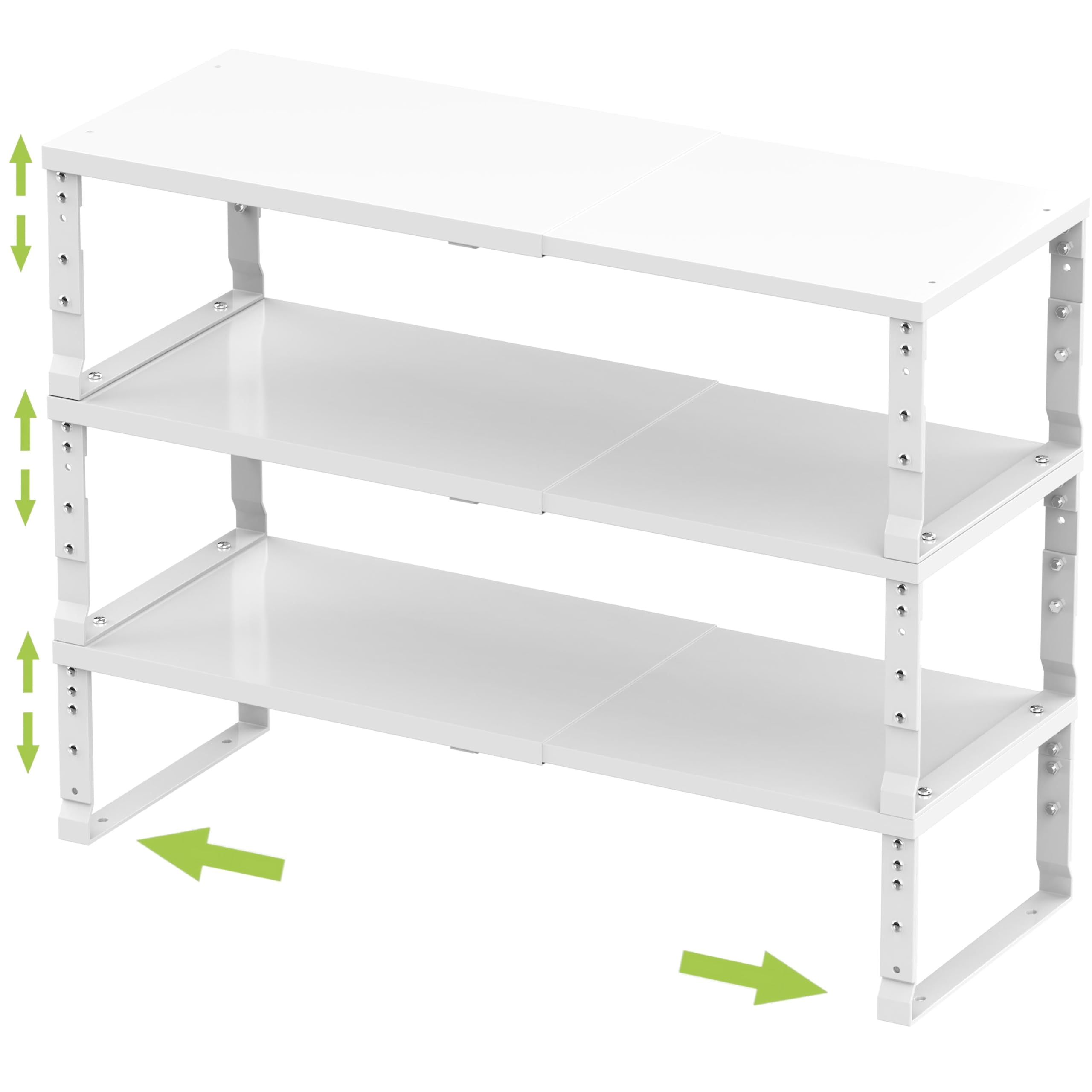 Expandable Stackable Spice Rack Organizer For Kitchen Cabinet ...