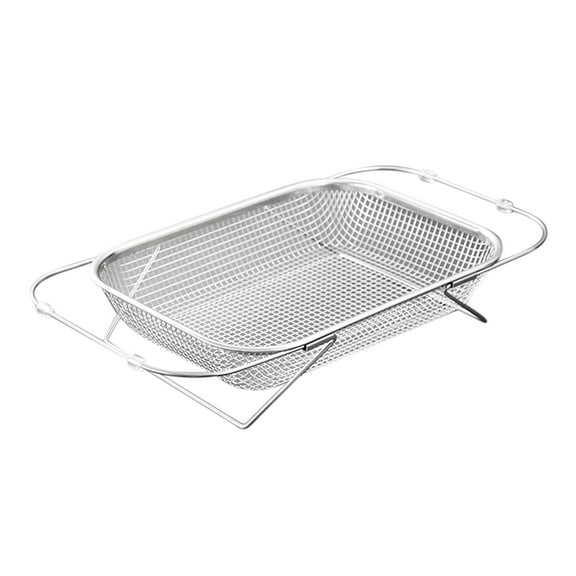 Expandable Stainless Steel Kitchen Sink Drying Rack | Retractable Vegetable Washing Basket | Dishwasher Rack | Utensil & Plate Storage Organizer | Fits Many Sink Sizes