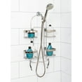 Expandable Stainless Steel Shower Caddy with 4 Shelves, Zenna Home over