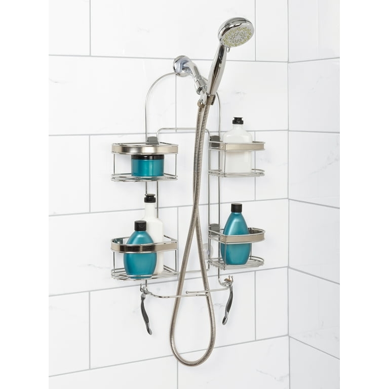 Zenna Home Hanging Shower Caddy, over the Shower Head Bathroom