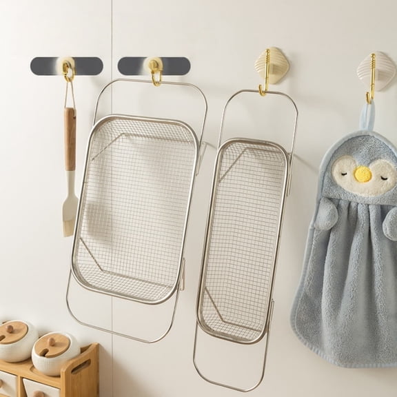 Expandable Stainless Steel Sink Drain Basket – Adjustable Over-the-Sink Colander for Kitchen Vegetable & Dish Drying