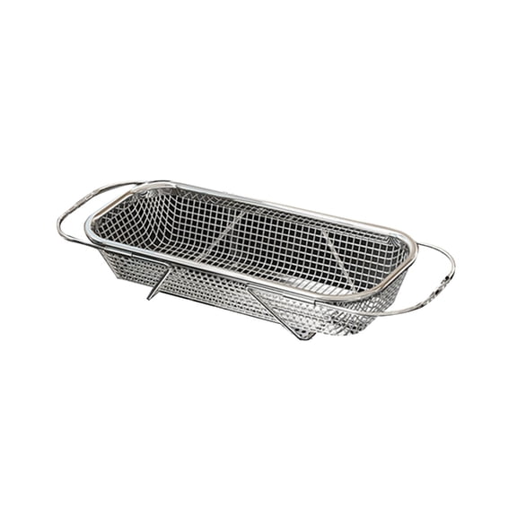 Expandable Stainless Steel Sink Strainer Foldable Dish Drying Rack Space Saving Kitchen Storage Basket